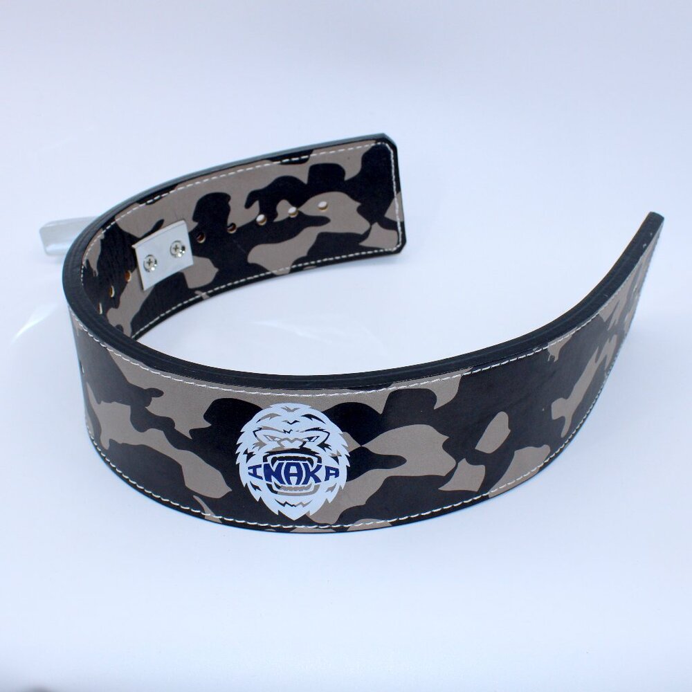 Inaka 10mm Weightlifting Leather Camo Belt